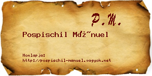 Pospischil Mánuel névjegykártya
